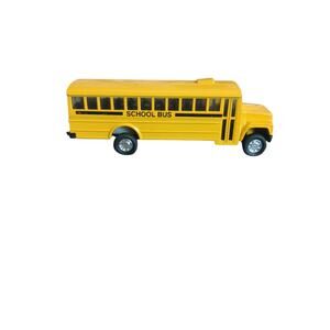 Toysmith 5" YELLOW Diecast SCHOOL BUS WITH PULL BACK ACTION